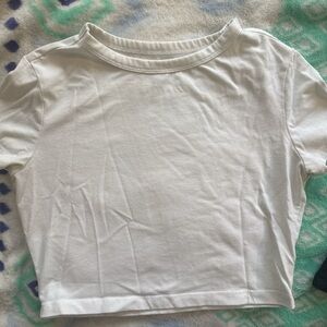 wild fable White Cropped Tee